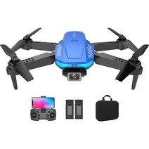 드론 촬영용드론 래이싱드론LS/RC F185 프로 WIFI FPV 드론 와이드 앵글 HD 4K 1080P 카메라 높이 RC Folda, 01 Blue Battery2 4kD