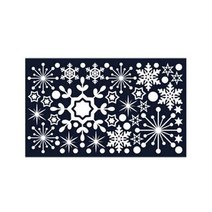 성탄 교회 성탄절 스티커 장식 겨울눈꽃 중형 06