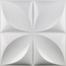 세라믹사이딩 메탈사이닝 아트월 3D 입체 벽 스티커 장식 거실 벽지 벽화 방수 패널 금형 욕실 주방 30x3, 20 Y_02 1 Piece-Matt white
