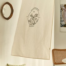 프렌치 플라워 자수 가리개커튼