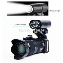 D7200 디지털 비디오 카메라 33 만 화소 카메라 디지털 전문 카메라 24 배 광학 줌 카메라 플러스 LED 헤드, 01 Black_04 32g memory card