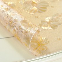 유리구두 화상방지 일회용 pvc식탁 방유내고온 탁상보 방수 유리 푹신매트 크리스탈보드 투명 테이블보