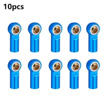 OIOI 1/10 rc 자동차 크롤러 축 부품 용 10 pcs m3 금속 링크 타이로드 엔드 볼 조인트, 1개, 푸른