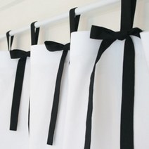 [천삼백케이] [데코코] 솔리드리본커튼-S