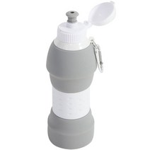 오너클랜 키친프리 실리콘 물병 600ml(그레이), 단품