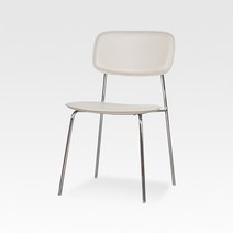 샤프 스퀘어 PU 카페 인테리어의자, 카멜브라운