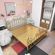 공주풍 침대 프레임 키즈 학생 엔틱 철제 베드 어린이, I타입