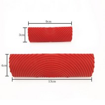 2pcs 고무 페인트 롤러 실린더 모조 나뭇결 브러시 벽 Rodillo Pintura 세트 벽 질감 예술 DIY 그림 도구 세트, c