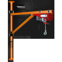 벽 고정 전기 리프트 12m 도르래 화물 운반기 인양기, 400kg 12m모터+200kg 루프브래킷