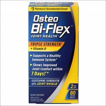 Osteo Bi-Flex 글루코사민 보스웰리아 콘드로이친 MSM 비타민D 타블렛, 80정, 1개
