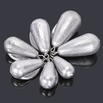해루질 물방울 모양 낚시 무게 100g/125g/150g/200g/250g/300g/400g/500g 바다 보트 액세서리, 08 500g