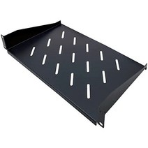 Electriduct 1U 서버 랙 선반 범용 48.3cm19인치 통기성 마운트 캔틸레버 트레이 네트워크 장비 캐비닛 오디오 시스템 인클로저 25.4cm10인치 깊이, 1U Shelf