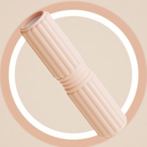 피트니스 솔리드 폼축 광면 스틱 요가 폼롤러, 폼롤러 핑크