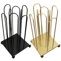 옷걸이정리대 거치대 4열 심플라운딩 행거 (조립형), (골드)