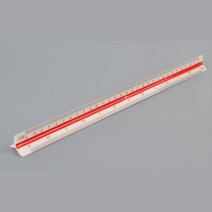전문가용 눈금 삼각스케일자 15cm 30cm 저배율 고배율 제도용품 기술사 도면 전문가, 30cm - 저배율