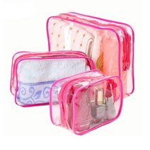 Coosilo 투명 화장품 가방 PVC 여성 지퍼 지우기 메이크업 뷰티 케이스 여행 Organizer Storage Bath Toiletry Wash Bag