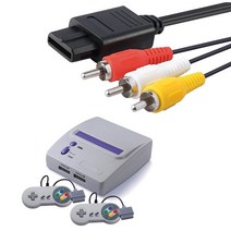 1.8M 닌텐도 64 오디오 TV 코드 케이블 슈퍼 게임큐브 SNES 액세서리 RCA, 한개옵션0