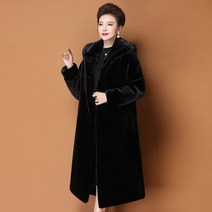 모피코트 밍크 자켓 명품 폭스 퍼 코트 인조 케이프 통관 밍크 밍크 모피 여성용 밍크 벨벳 코트 플러스 사이즈 엄마 롱 후드 밍크 모피 코트