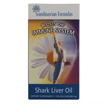 스칸디나비안 포뮬러스 샤크 리버 오일 500mg 120정, 1팩