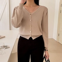 코코블랑 / 로앤 긴팔 퍼프 가디건
