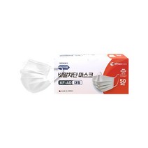 국내산 KF-AD 디맥스케어 화이트 마스크 성인용 50매 1box