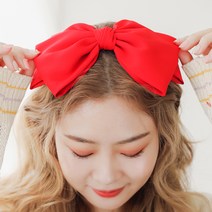로라하 성인 여성 아동 대형 큰사이즈 왕리본 머리띠 헤어밴드 선물은나야