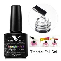 venalisa foil transfer gel easy apply nail art design manicure enamel gel polish uv led gel nail pol, 포일젤 클리어