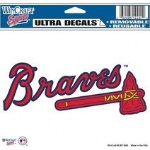 WinCraft MLB 애틀랜타 브레이브스 다용도 컬러 데칼 12.7cm x 15.2cm 662080