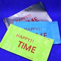 Easy Open 택배봉투 해피타임 디자인 LDPE - 3가지색 공장 직영 생산, 100매