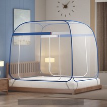 AI-Ilmae 접이식 원터치 모기장 쌍문 사각모기장, 블루