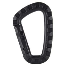 캠핑 악세서리 야외 기어 edc muti 도구 tac 링크 키 체인 스냅 후크 d-링 버클 carabiner 걸쇠 클립 캠핑 장비 하이킹 액세서리, 검은색