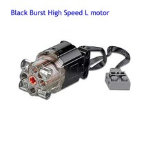 호환블럭 몰드킹 PF 블랙 팬더 중간 고속 서보 모터 M/L/XL MOC 호환 부품 장난감, 03 High-speed Motor