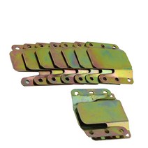 2PCS 컴팩트 이지 캐리 범용 단면 소파 세트 12PCS 장착 나사 팩으로 가구 커넥터 설치, 80mm * 65mm * 1.8mm, 아연 도금, 철
