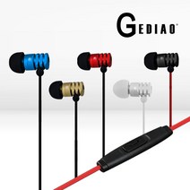 GEDIAO GD500 티타늄 플랫 케이블 이어셋/이어폰, GD500 이어셋 블랙, 블랙