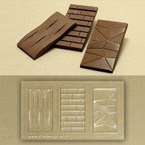 디비디디자인 카드 초콜릿 몰드 (3구), 박스, 1개