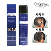 리체나 인스턴트 헤어플러스120g(순간증모제)스프레이타입흑채, 1호 내추럴블랙, 1개