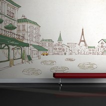 88mall 수채화 디자인 일러스트 롤스크린