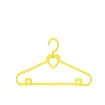 보노하우스 러블리한 키즈 옷걸이 10개 세트 (360도 회전형), 옐로우