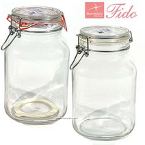 보르미올리 이태리 피도밀폐모음전 유리병 술병 매실병 밀폐용기 저장병, 1개, 2000ml