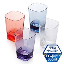 나비드 국산 PC사각 라운드컵 (대), 투명