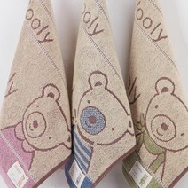 무한타올 울리 어린이집 고리 수건 (2장가격임) 60g 34x34cm, 그린, 울리_2매