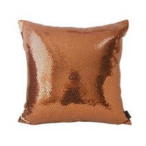 브라운 스팽글 쿠션