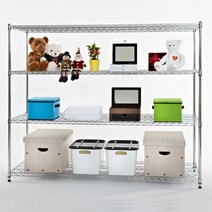 25파이 산업용 메탈선반 진열대 3단/4단/5단, 높이 1500 4단