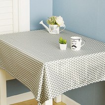 찬미디자인 D방수식탁보 미니삼각, 그레이, 큰4인 108x170cm