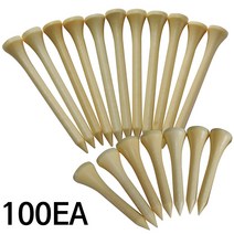 [카시야] 원목나무 골프티(100개입), 숏 100EA