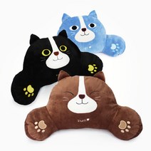 애니나라 [1+1 하나사면 하나더!!] 캐릭터 허리쿠션(BIG), 스마일캣/미로(베이지)