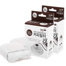 핸드드립 1회용 커피필터(50개입) X 2개 세트, 화이트, 50개