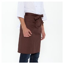 아이템쿡 무릎길이 중형앞치마(남녀공용) 앞치마, SOA-302 브라운, 1개