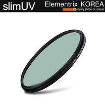 엘리멘트릭스 카메라 UV 슬림 렌즈 필터 (자외선 차단) SlimUV, 55mm, 블랙