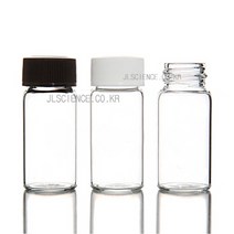 [JLS] 바이알병 샘플병 미니유리병 약병, 03-10ml(5개1set-검정캡)